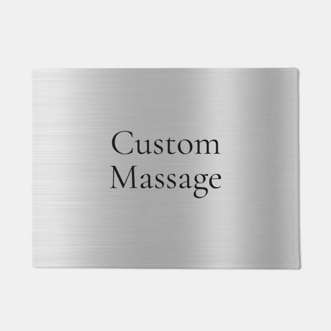 Trendy Modern Simple Custom Massage Doormat (Front)