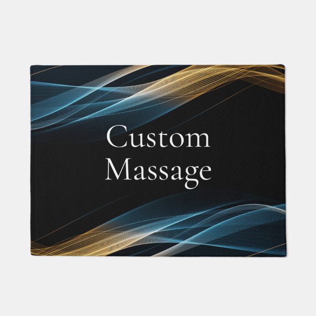 Trendy Modern Simple Custom Massage Doormat (Front)