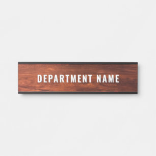 Trendy Modern Simple Department Name Door Sign