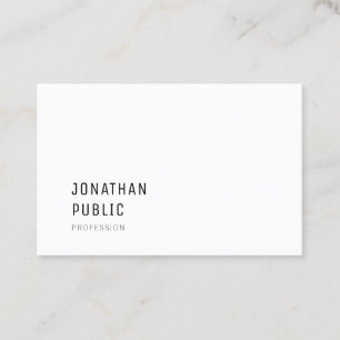 Trendy Modern Simple Design Professional Template Business Card