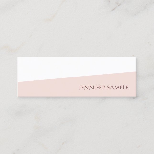Trendy Modern Simple Professional Template Elegant Mini Business Card (Front)