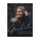 Trendy Modern Simple Script Photo Graduation  