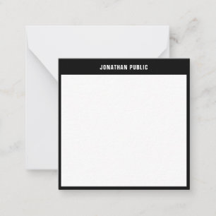 Trendy Modern Simple Template Elegant Black Border