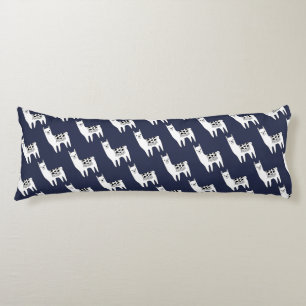 Trendy Modern Sketchy Aztec Llamas Body Cushion