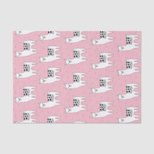 Trendy Modern Sketchy Llamas Tissue Paper