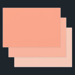 Trendy Modern Solid Colour Set Apricot Matte Gift Wrapping Paper Sheet<br><div class="desc">Trendy Modern Elegant Stylish Apricot Template Solid Colour Simple Matte Gift Wrapping Paper Flat Sheet Set of 3.</div>