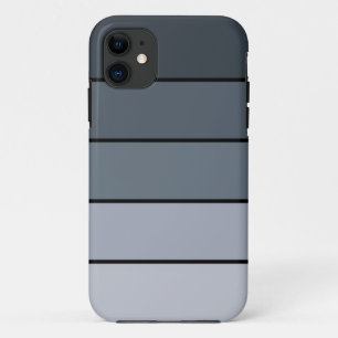 Trendy Modern Space Grey Stripes iPhone 11 Case