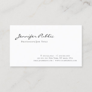Trendy Modern Stylish Graphic Design Minimalist Business Card