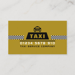 Trendy & Modern Taxi Cab Driver Business Card