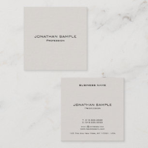 Trendy Modern Template Elegant Professional Square Business Card