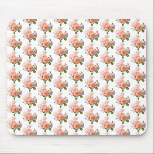 Trendy Modern Template Elegant Roses Design Mouse Mat