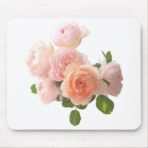 Trendy Modern Template Elegant Roses Design Mouse Mat