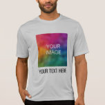 Trendy Modern Template Mens Sport-Tek Competitor T-Shirt<br><div class="desc">Add Your Image Text Here Template Mens Sport-Tek Competitor Activewear Silver T-Shirt.</div>