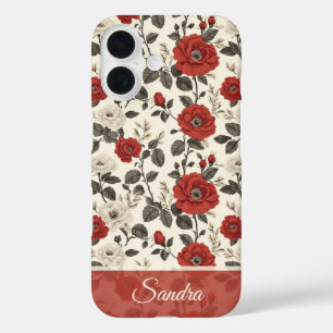 Trendy Mom Gifts Rose Floral Custom iPhone 16 Case