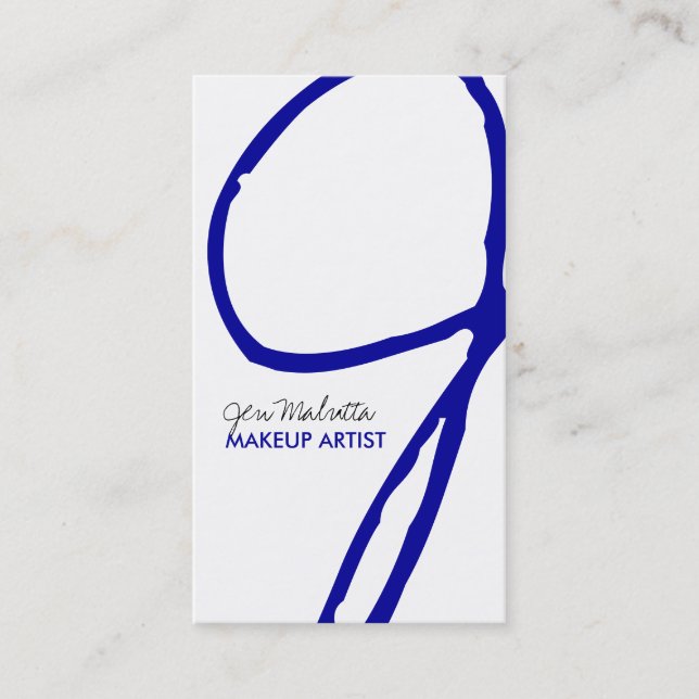 Trendy Monogram Business Cards (Front)