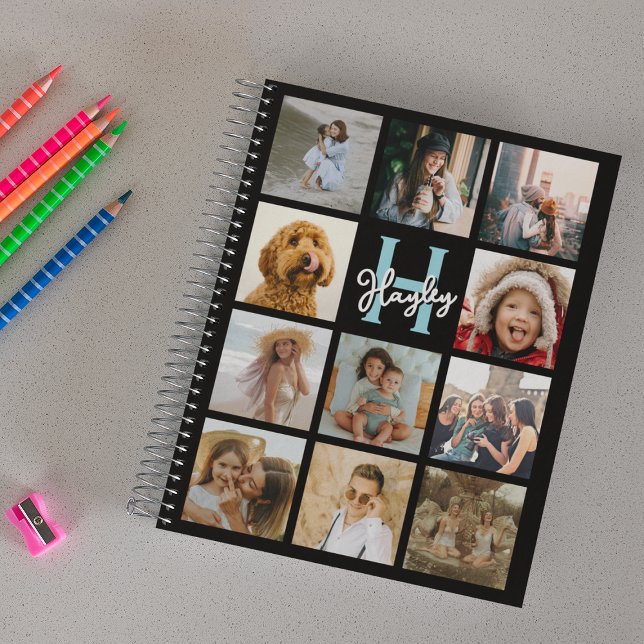 Trendy Monogram Photo Collage Planner (Creator Uploaded)