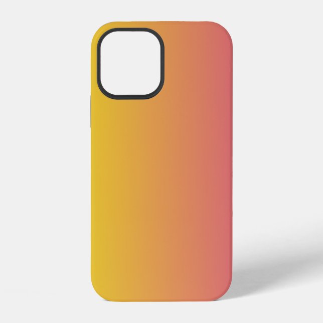 Trendy Monogram Pink Yellow  iPhone Case (Back)