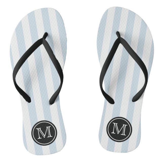 Trendy Monogram Wedding Favour | Any Colour Flip Flops (Footbed)