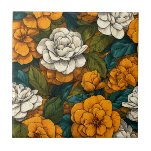 Trendy Moroccan Gardenias Tiles For Durable Floor