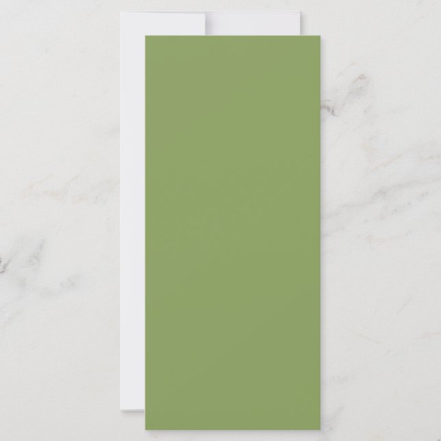 Trendy Moss Green Background Colour Customise this (Front)