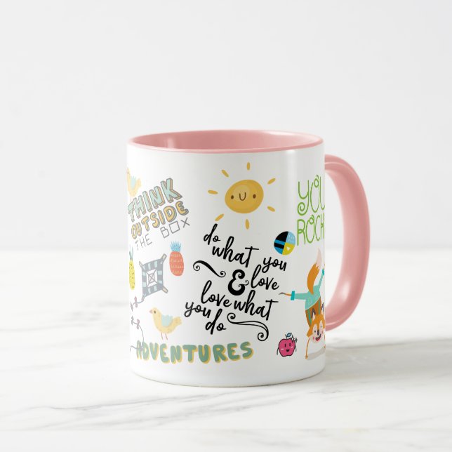 Trendy MOTIVATIONAL Mug Encouragement  Graduation (Front Right)