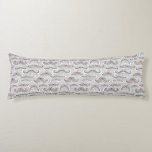 Trendy Moustache Pattern Body Cushion