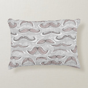 Trendy Moustache Pattern Decorative Cushion