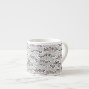 Trendy Moustache Pattern Espresso Cup