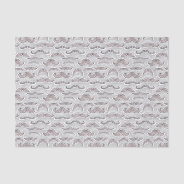 Trendy Moustache Pattern Tissue Paper (Front)