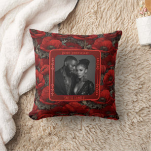 Trendy Mr And Mrs 1St Anniversary Throw Pillow 