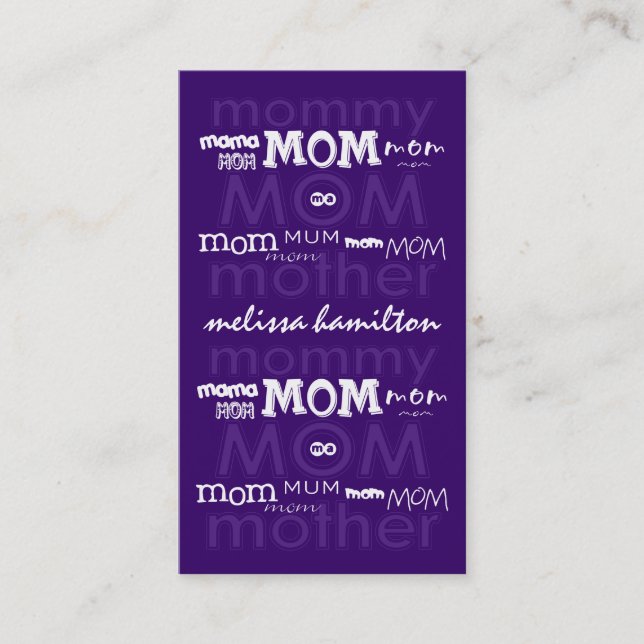 Trendy Mummy Calling Cards (Front)