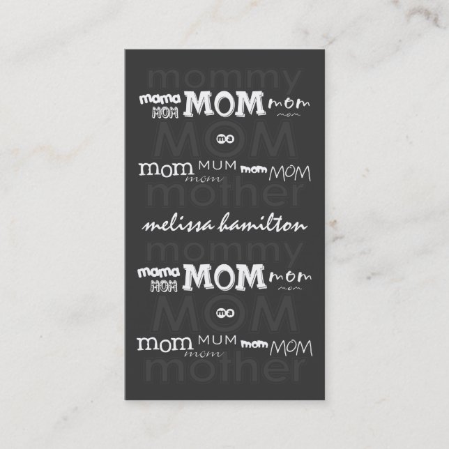Trendy Mummy Calling Cards (Front)