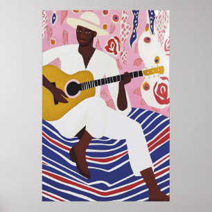Trendy Music Poster Print - Gift for Guitarist