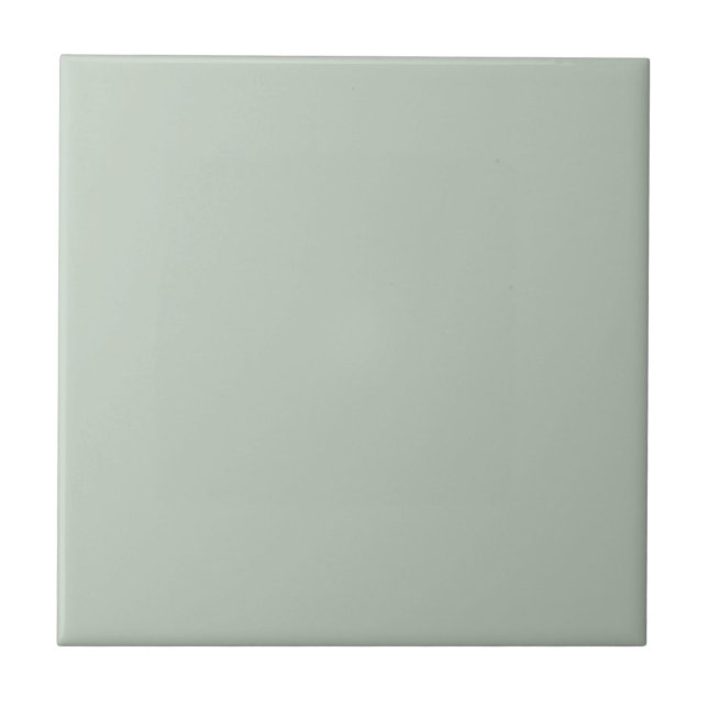 Trendy - Muted Green-Grey Ceramic Tile (Front)