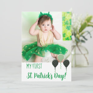 Trendy My First St. Patrick Day Announcement Photo