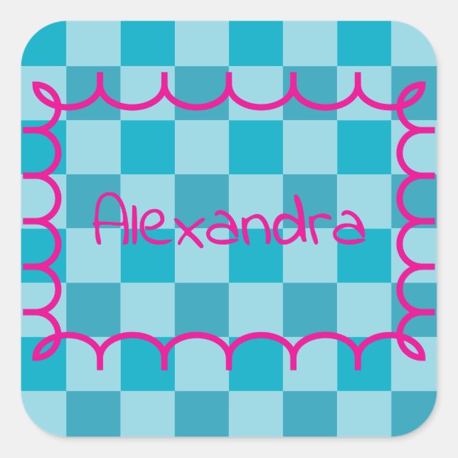 Trendy Name Template Sticker (Front)