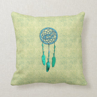 Trendy Native American Wolf Dreamcatcher Cushion