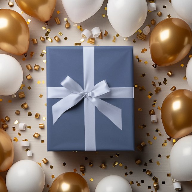 Trendy Natural Blue Wrapping Paper Roll (Creator Uploaded)