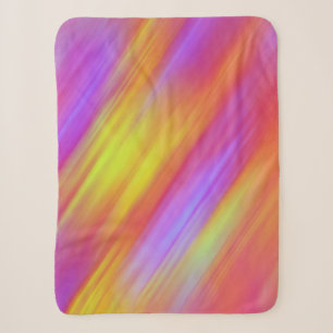 Trendy Neon Bright Red Pink Yellow Abstract Sherpa Blanket