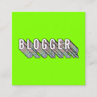 Trendy neon green 3d typography blogger minimal