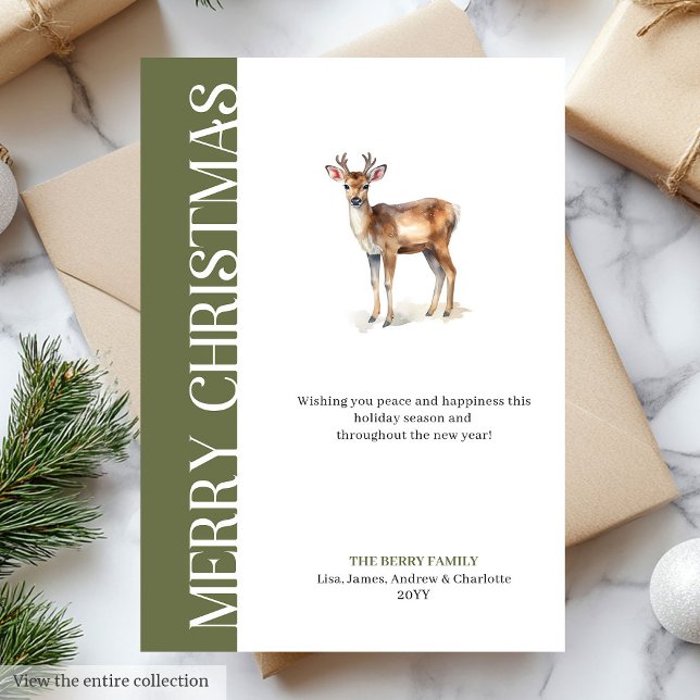 Trendy Neutral Christmas Greetings Printable Card (Trendy Neutral Christmas Greetings Printable Card)