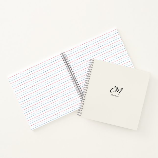 Trendy neutral Notebook (Inside)