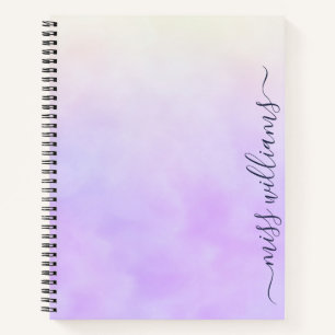 Trendy Ombre Calligraphy Monogram Journal
