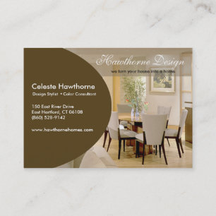 Trendy Ovale Profile Business Card
