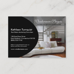 Trendy Ovale Profile Business Card