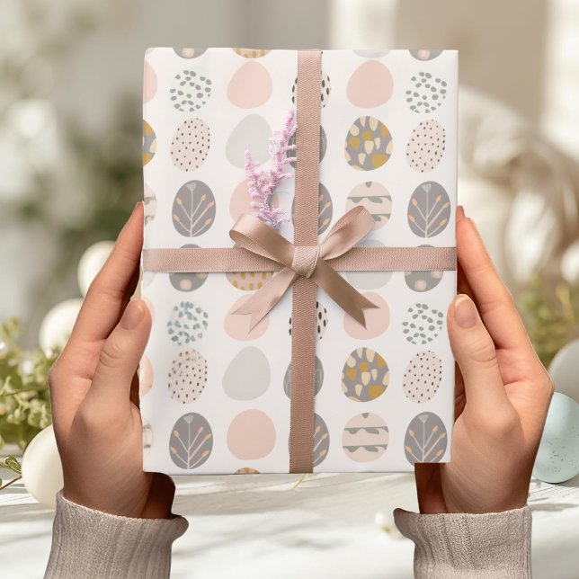 Trendy Pastel Easter Egg Wrapping Paper (Creator Uploaded)