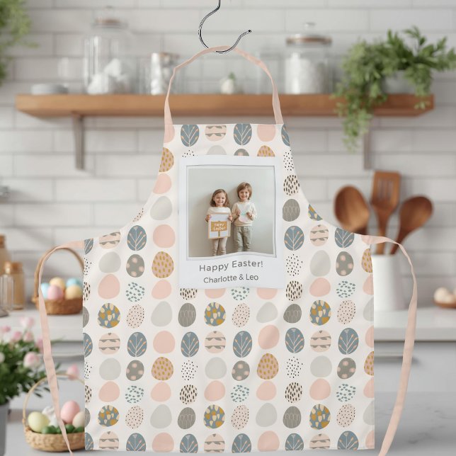 Trendy Pastel Easter Photo Apron | Personalized (Creator Uploaded)