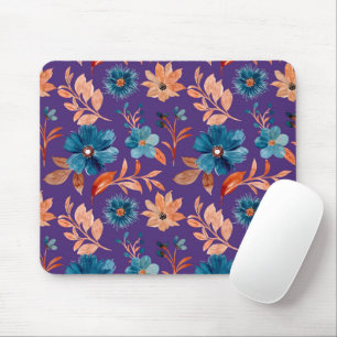  Trendy Pastel Flowers Mouse Mat