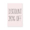 Trendy pastel pink minimalist modern discount card