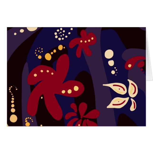 Trendy Pattern accessories, black purple abstract (Front Horizontal)